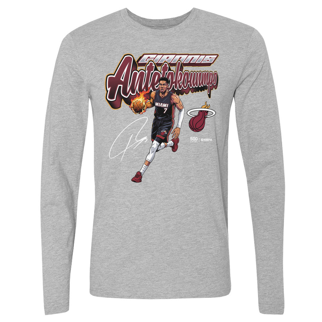 Giannis Antetokounmpo Men's Long Sleeve T-Shirt | 500 LEVEL