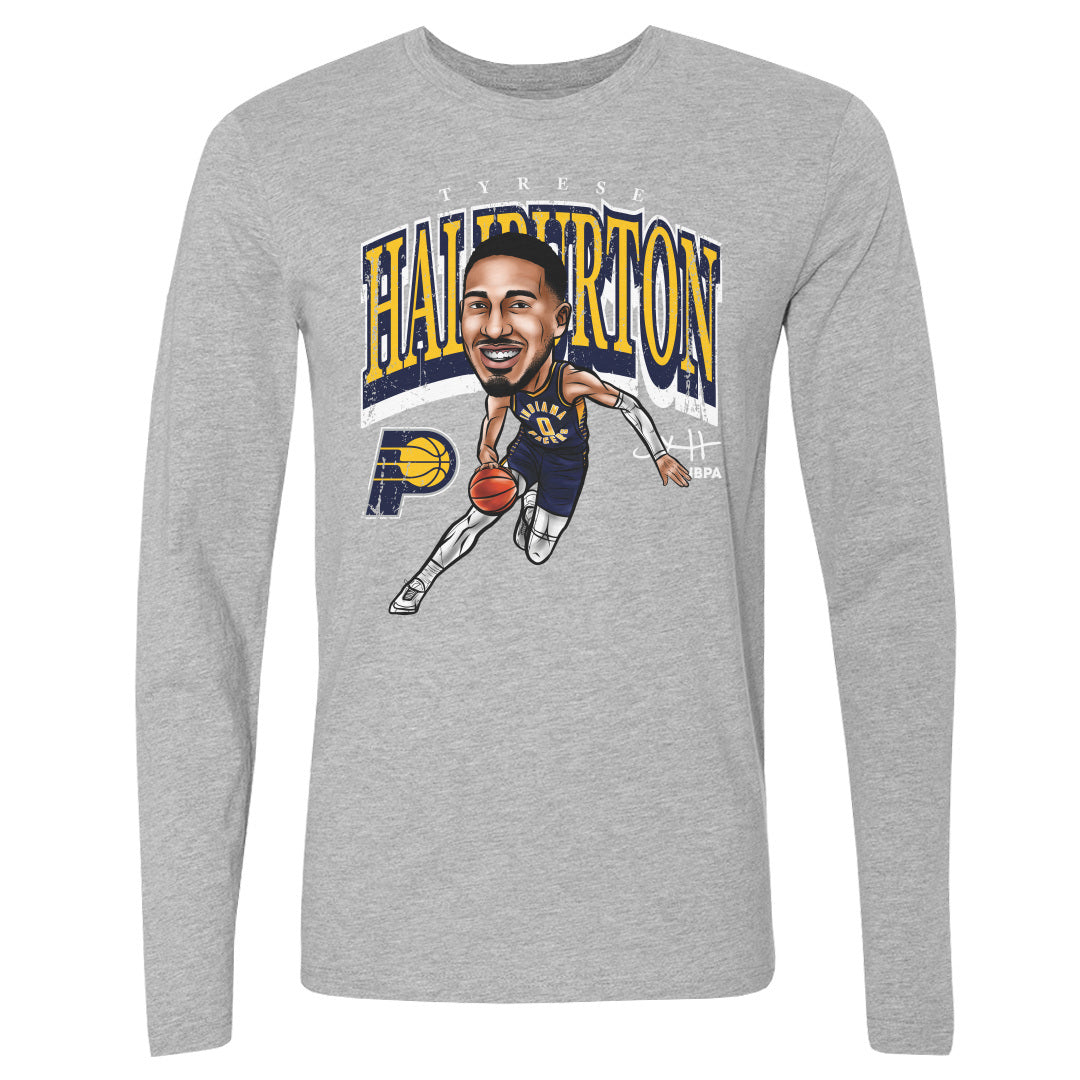 Tyrese Haliburton Men's Long Sleeve T-Shirt | 500 LEVEL