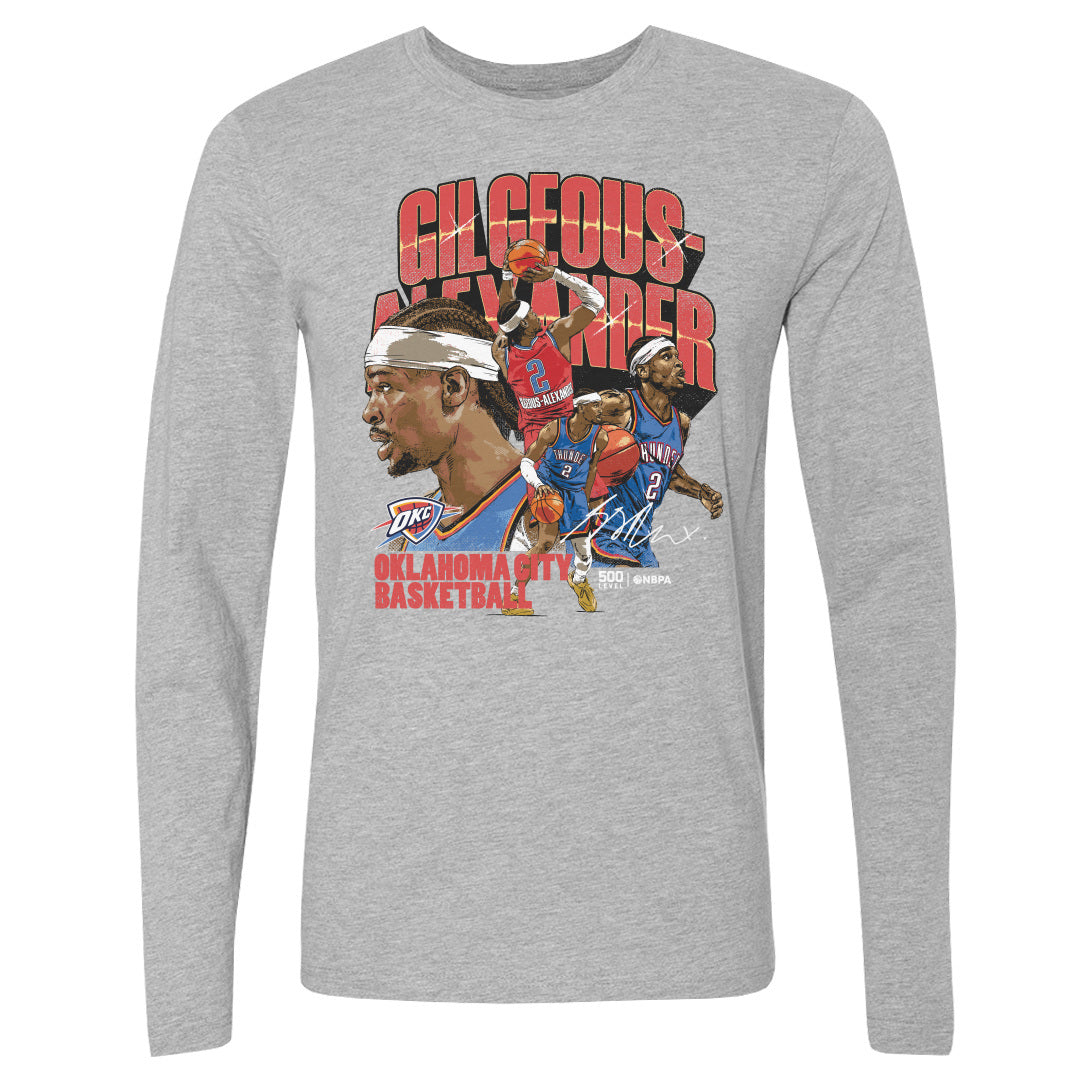 Shai Gilgeous-Alexander Men's Long Sleeve T-Shirt | 500 LEVEL