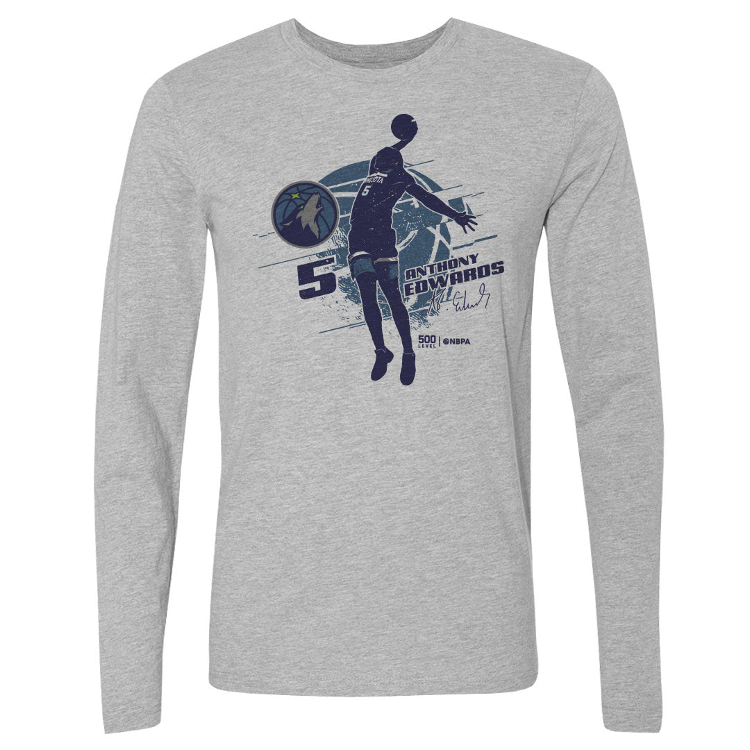Anthony Edwards Men's Long Sleeve T-Shirt | 500 LEVEL