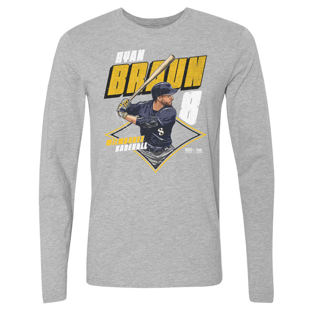 Ryan Braun Men's Long Sleeve T-Shirt | 500 LEVEL