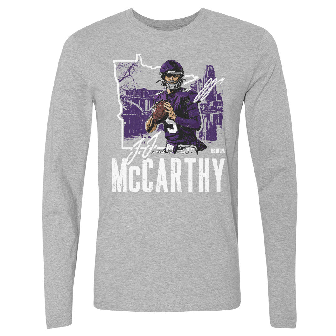 J.J. McCarthy Men's Long Sleeve T-Shirt | 500 LEVEL