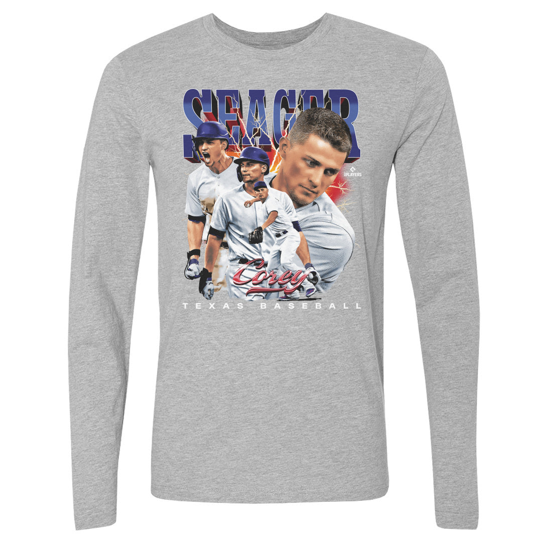 Corey Seager Men's Long Sleeve T-Shirt | 500 LEVEL