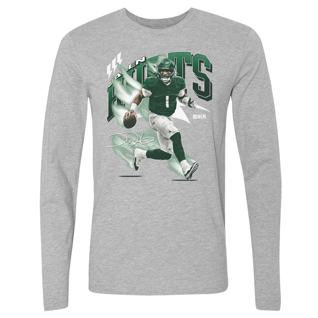 Jalen Hurts Men's Long Sleeve T-Shirt | 500 LEVEL