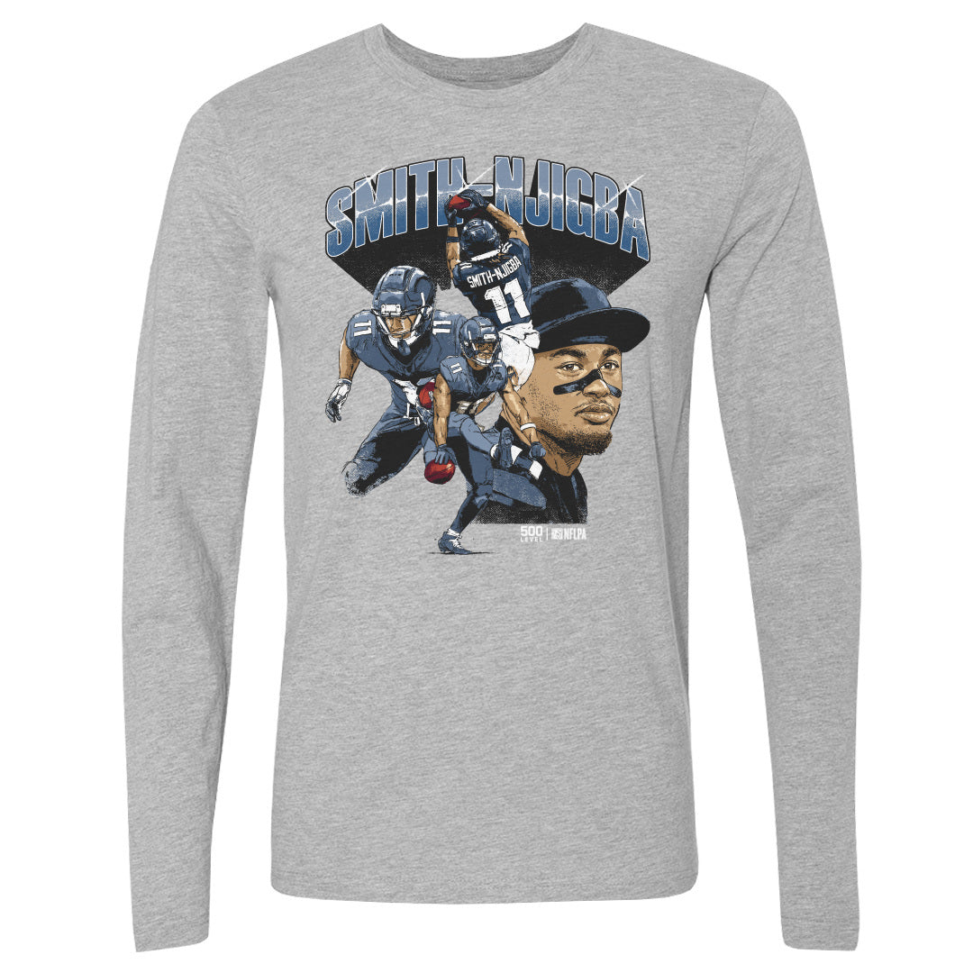 Jaxon Smith-Njigba Men's Long Sleeve T-Shirt | 500 LEVEL