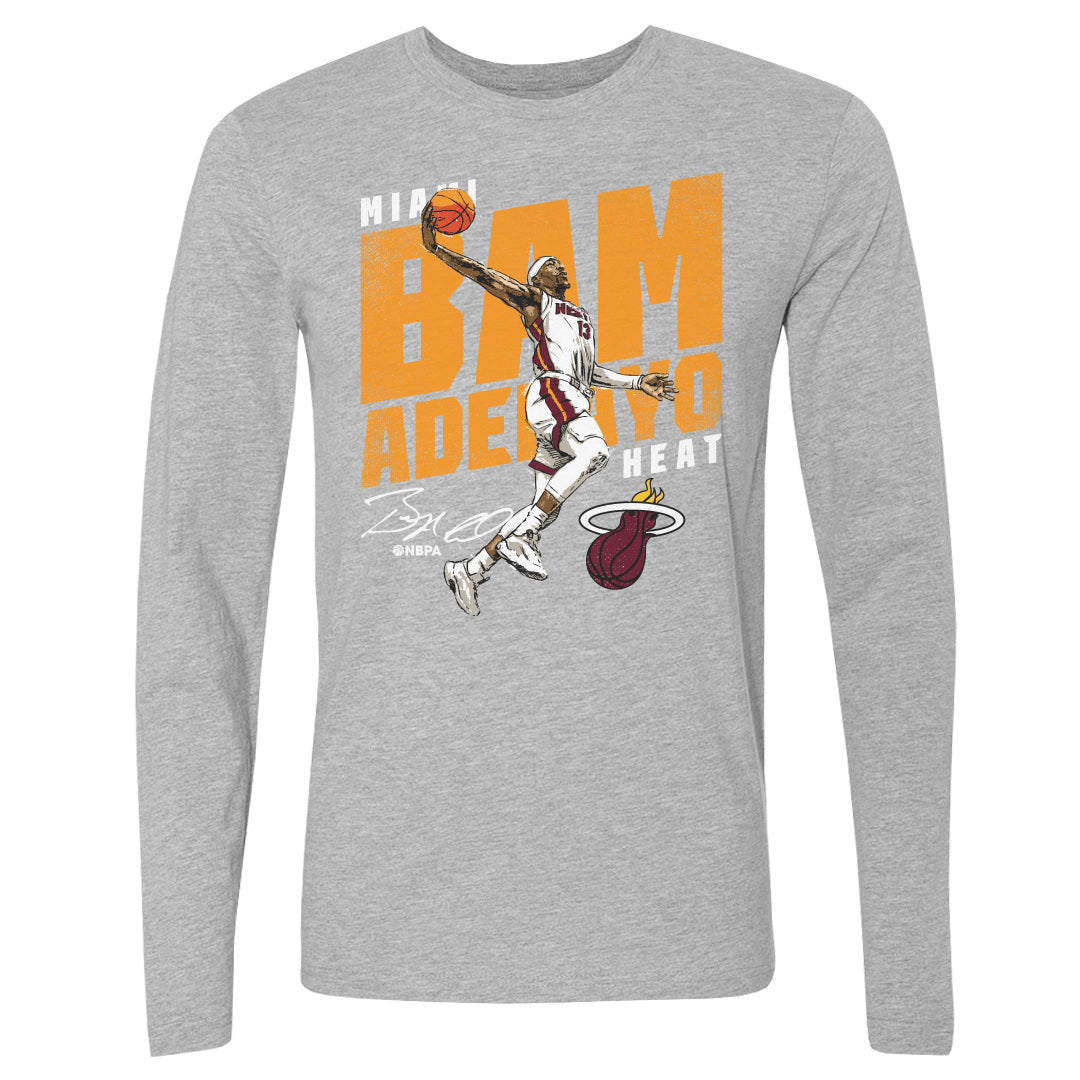 Bam Adebayo Men's Long Sleeve T-Shirt | 500 LEVEL