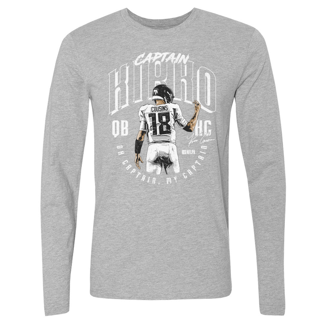 Kirk Cousins Men's Long Sleeve T-Shirt | 500 LEVEL
