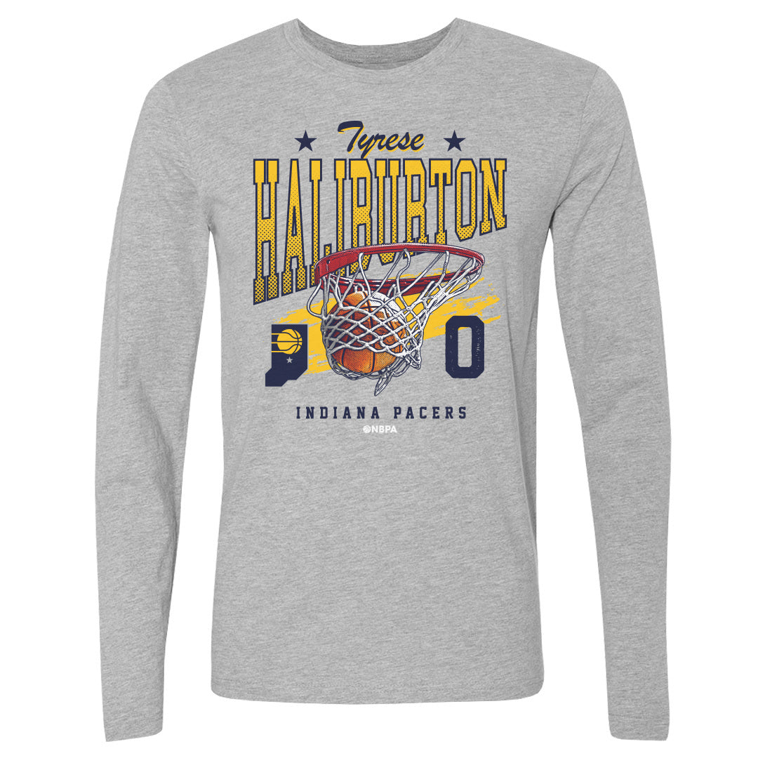 Tyrese Haliburton Men's Long Sleeve T-Shirt | 500 LEVEL