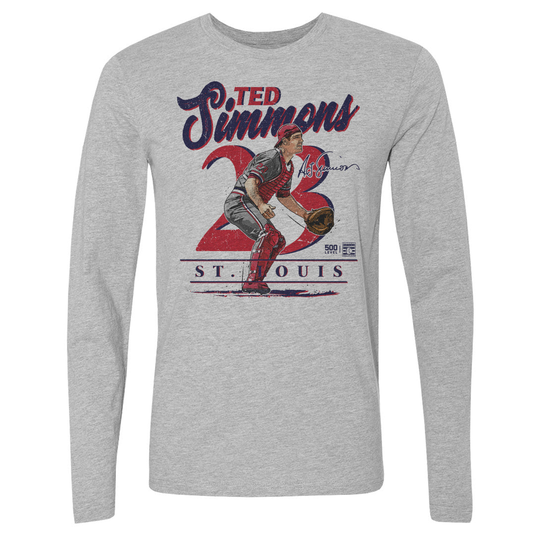 Ted Simmons Men's Long Sleeve T-Shirt | 500 LEVEL