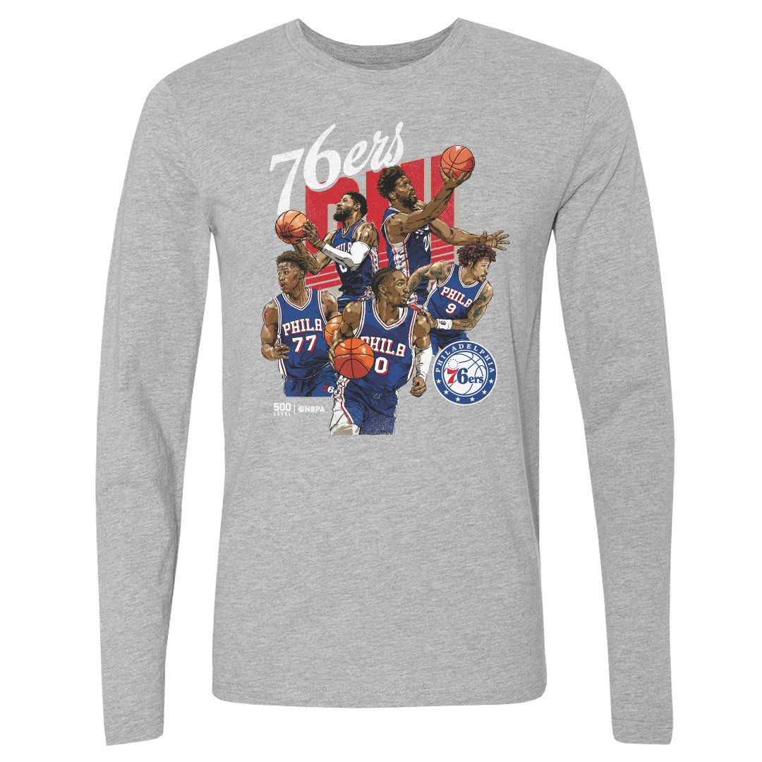 Philadelphia 76ers Men's Long Sleeve T-Shirt | 500 LEVEL