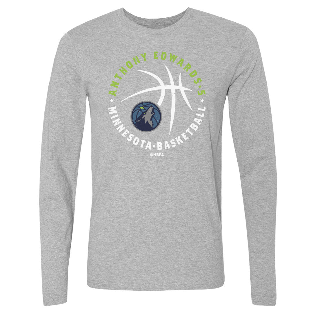 Anthony Edwards Men's Long Sleeve T-Shirt | 500 LEVEL
