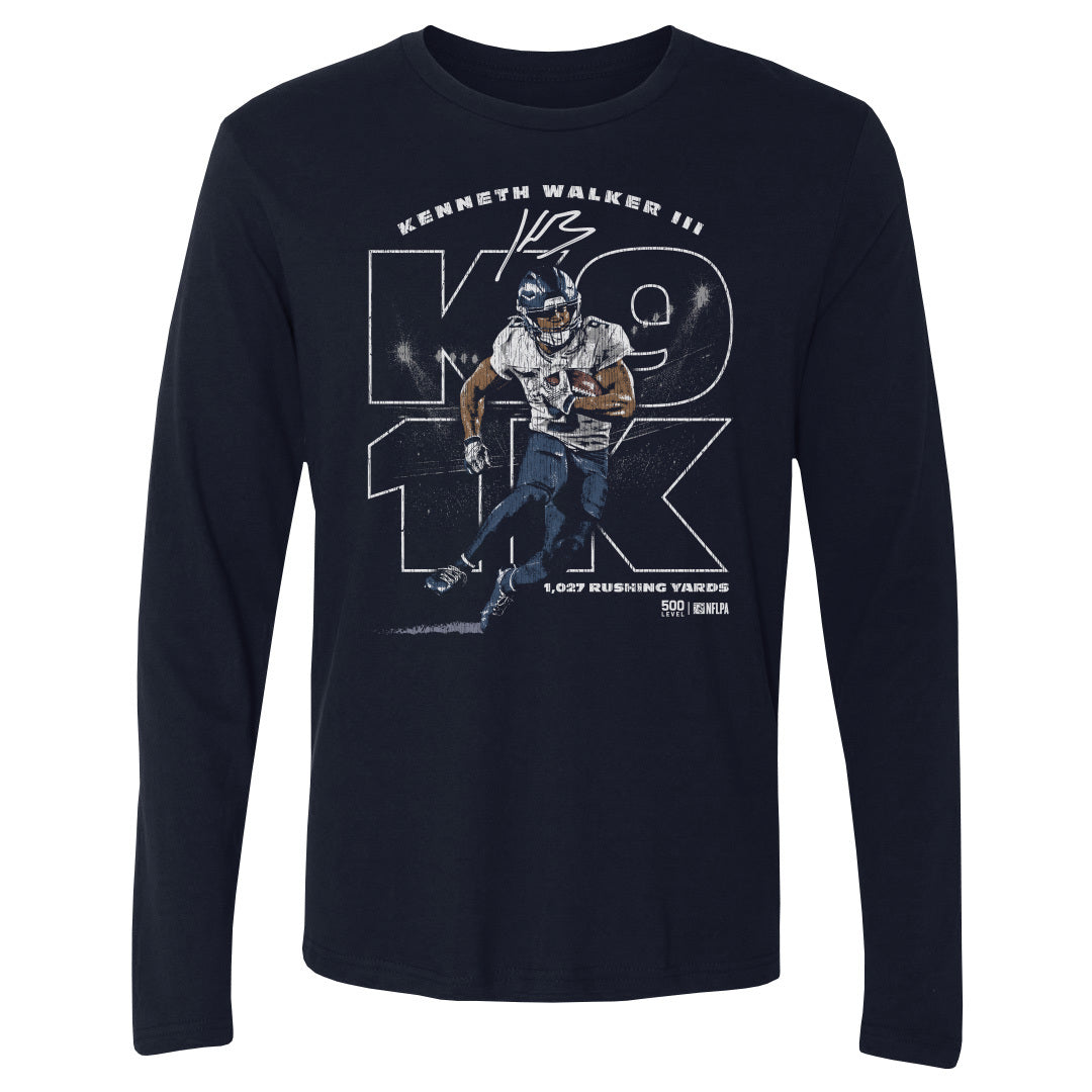 Kenneth Walker III Men's Long Sleeve T-Shirt | 500 LEVEL