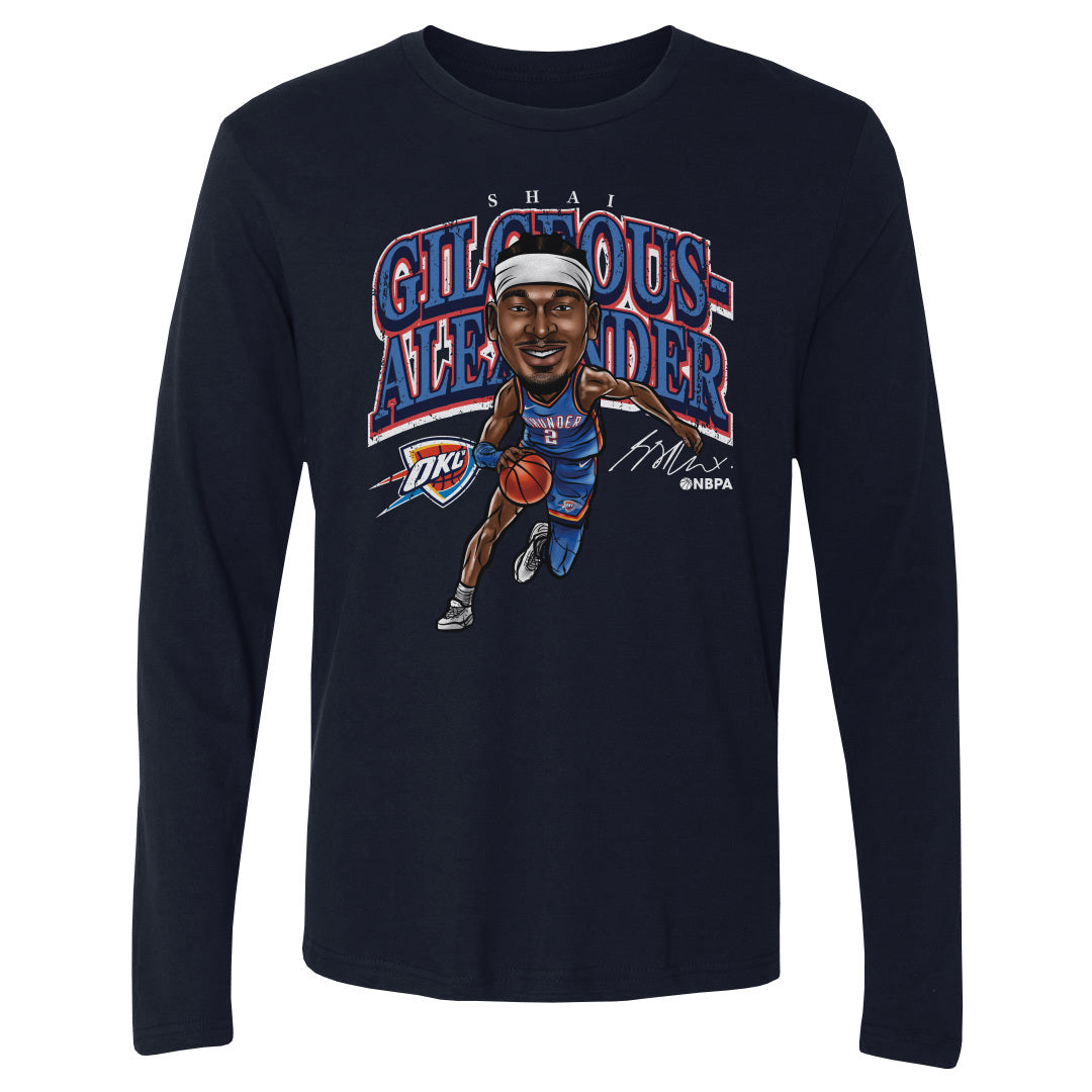 Shai Gilgeous-Alexander Men's Long Sleeve T-Shirt | 500 LEVEL