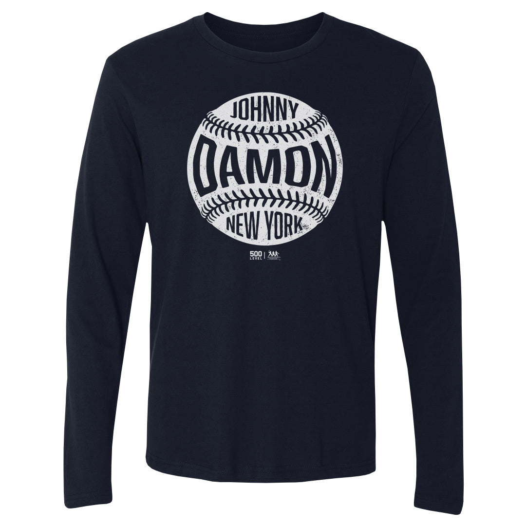 Johnny Damon Men's Long Sleeve T-Shirt | 500 LEVEL