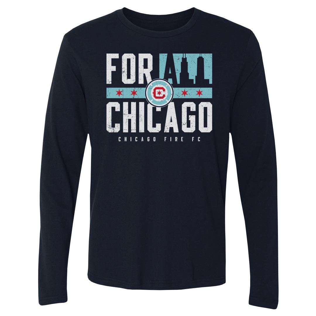 Chicago Fire FC Men's Long Sleeve T-Shirt | 500 LEVEL