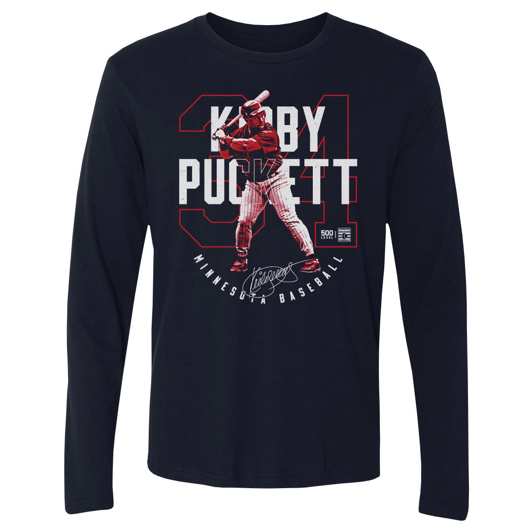 Kirby Puckett Men's Long Sleeve T-Shirt | 500 LEVEL