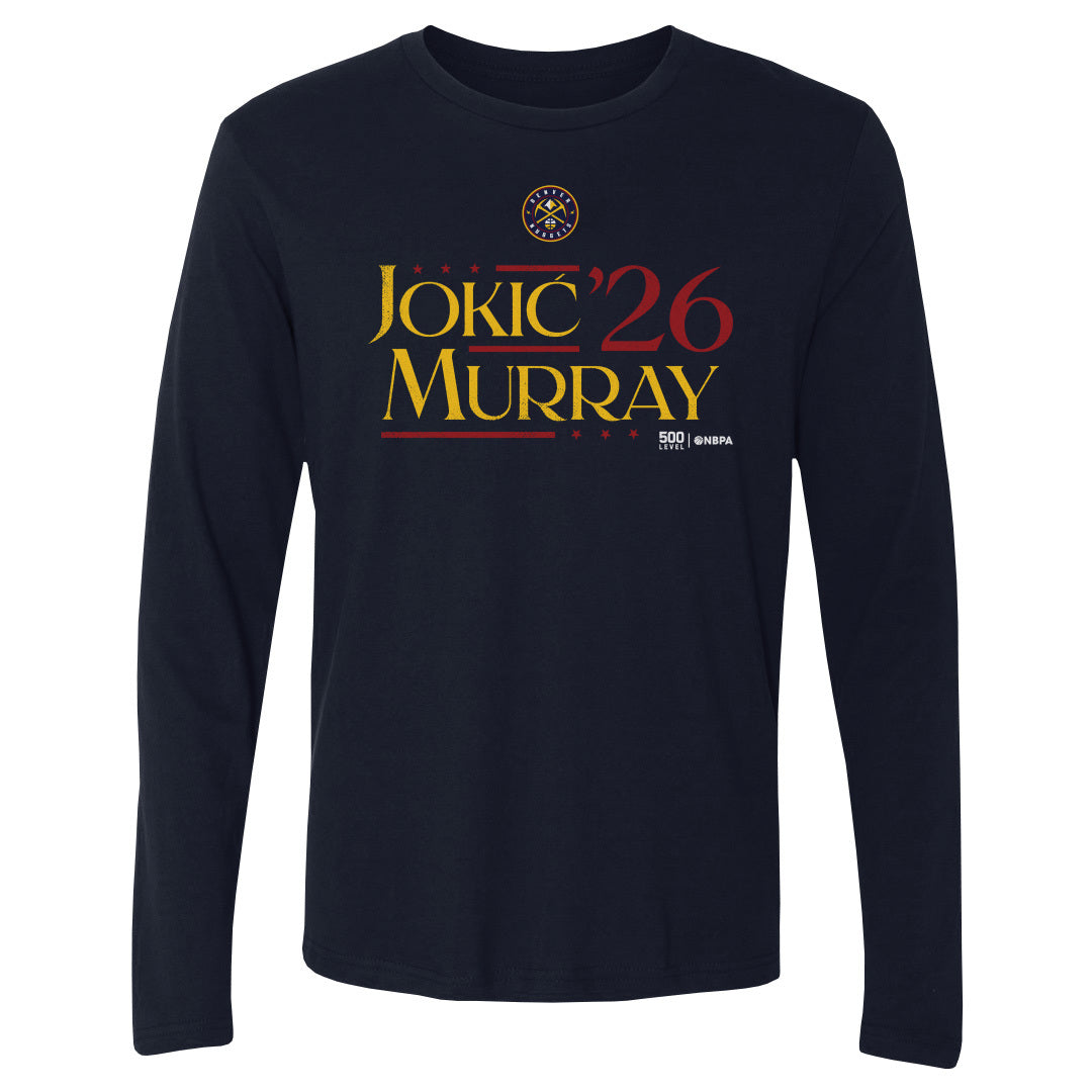 Nikola Jokic Men's Long Sleeve T-Shirt | 500 LEVEL