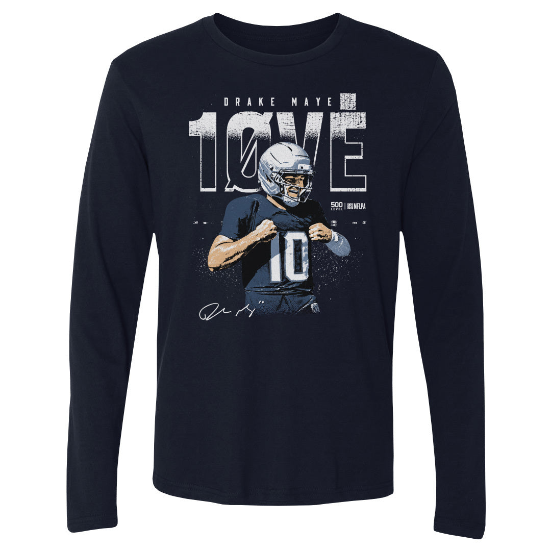 Drake Maye Men's Long Sleeve T-Shirt | 500 LEVEL