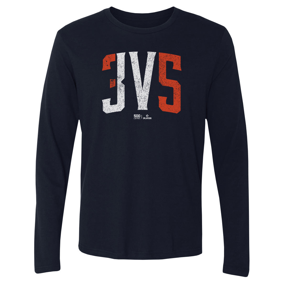 Justin Verlander Men's Long Sleeve T-Shirt | 500 LEVEL