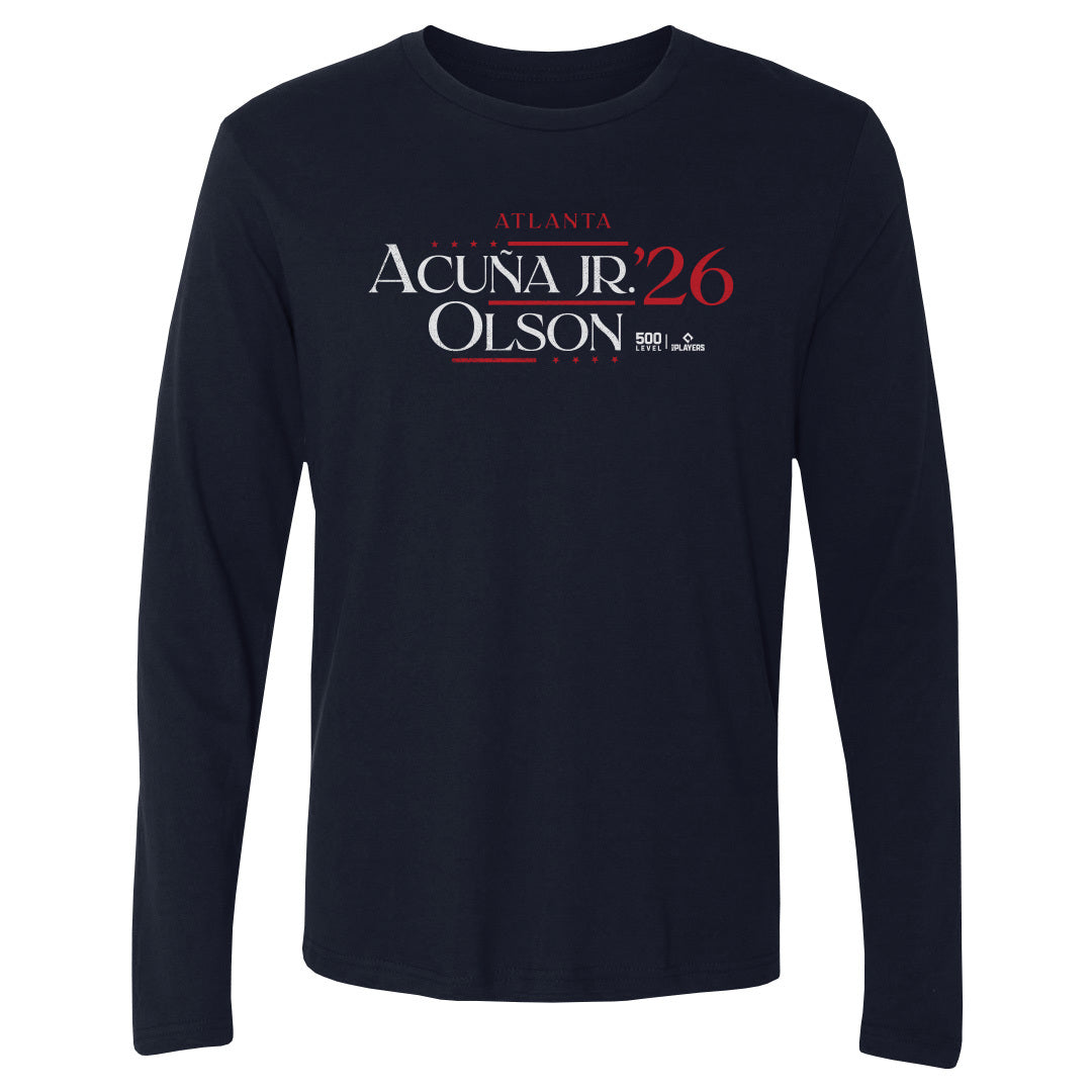 Ronald Acuna Jr. Men's Long Sleeve T-Shirt | 500 LEVEL