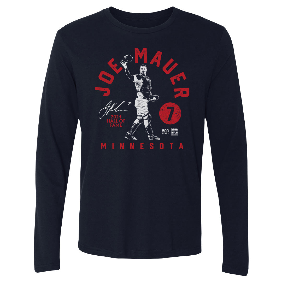 Joe Mauer Men's Long Sleeve T-Shirt | 500 LEVEL