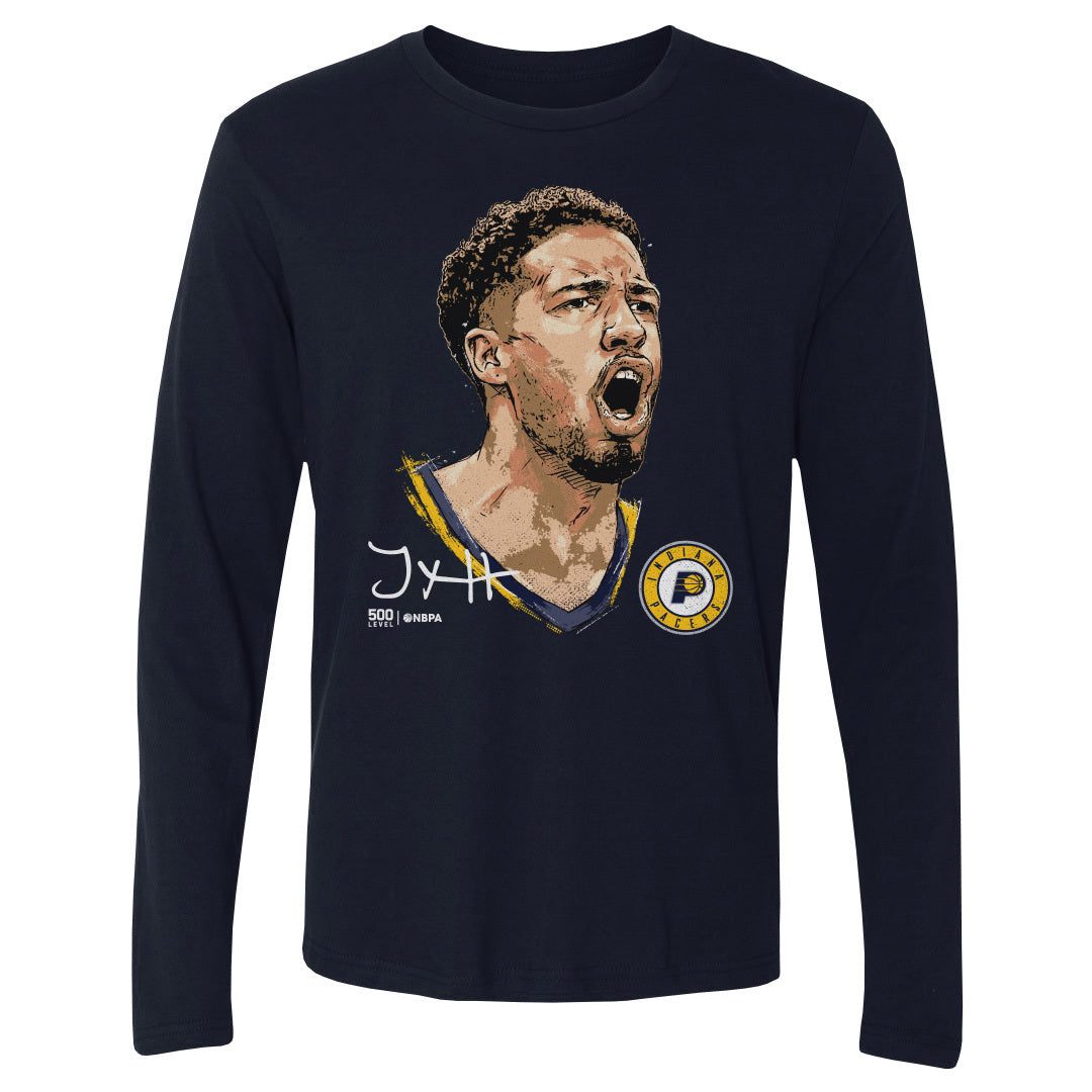 Tyrese Haliburton Men's Long Sleeve T-Shirt | 500 LEVEL