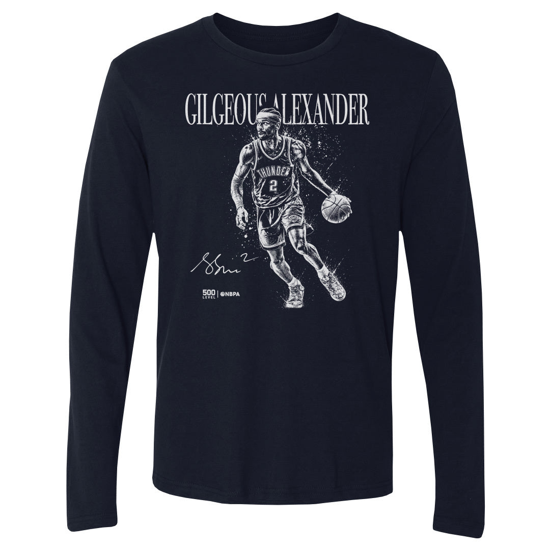 Shai Gilgeous-Alexander Men's Long Sleeve T-Shirt | 500 LEVEL