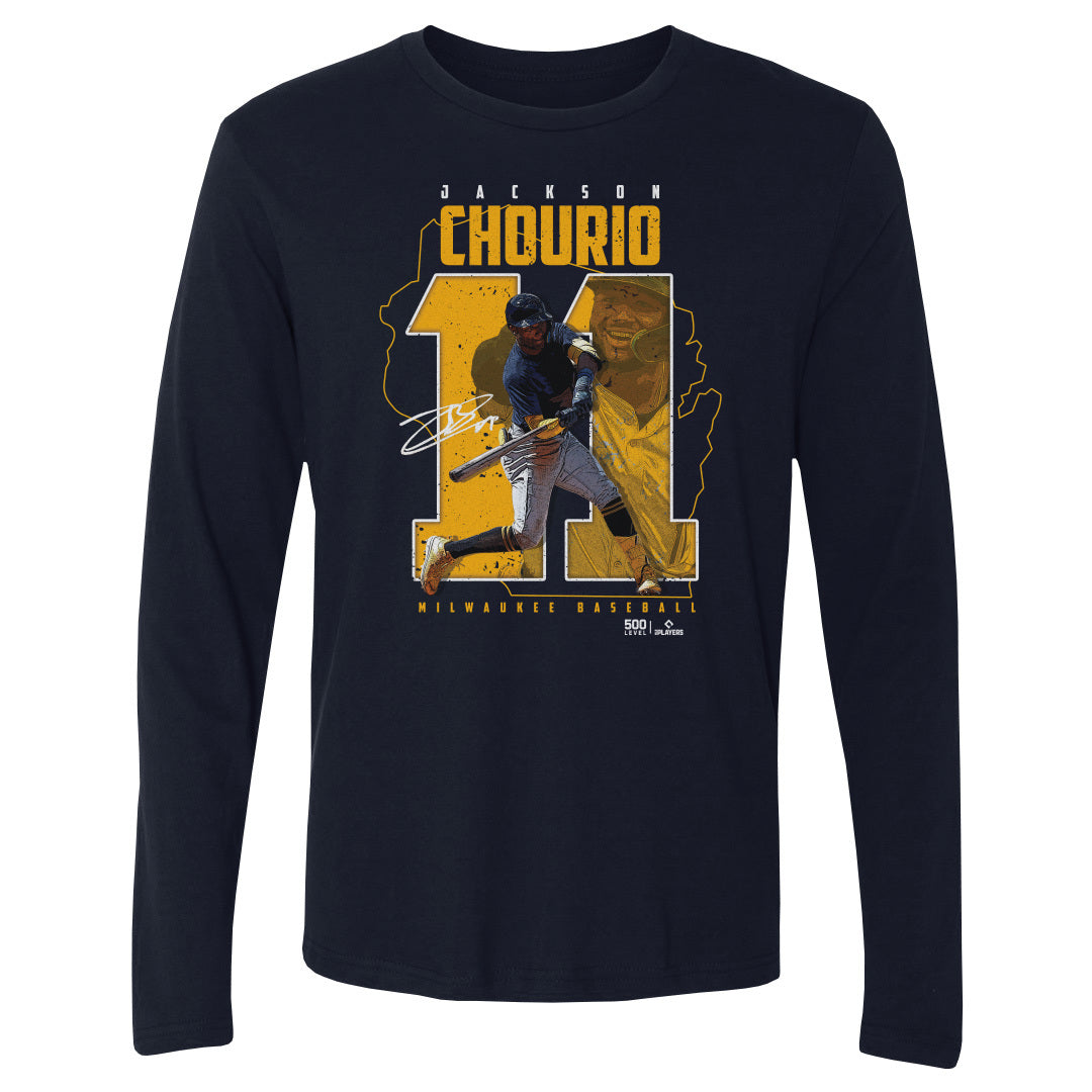 Jackson Chourio Men's Long Sleeve T-Shirt | 500 LEVEL