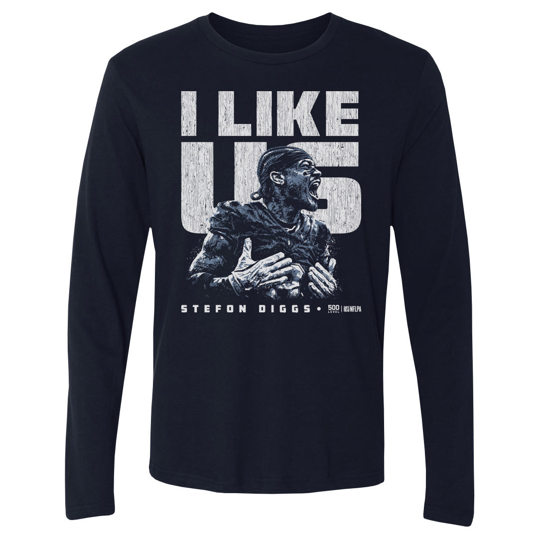 Stefon Diggs Men's Long Sleeve T-Shirt | 500 LEVEL