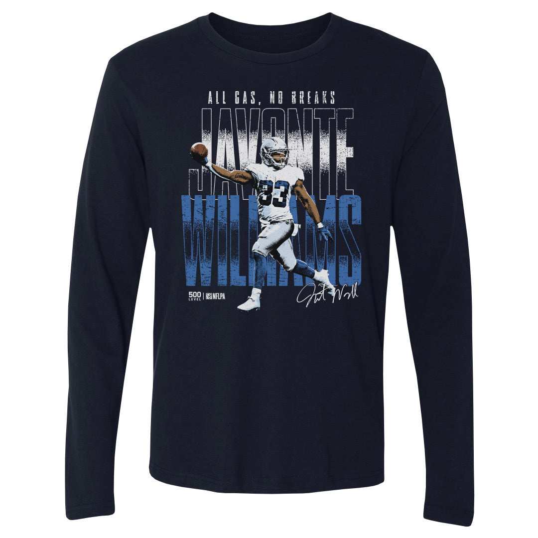 Javonte Williams Men's Long Sleeve T-Shirt | 500 LEVEL
