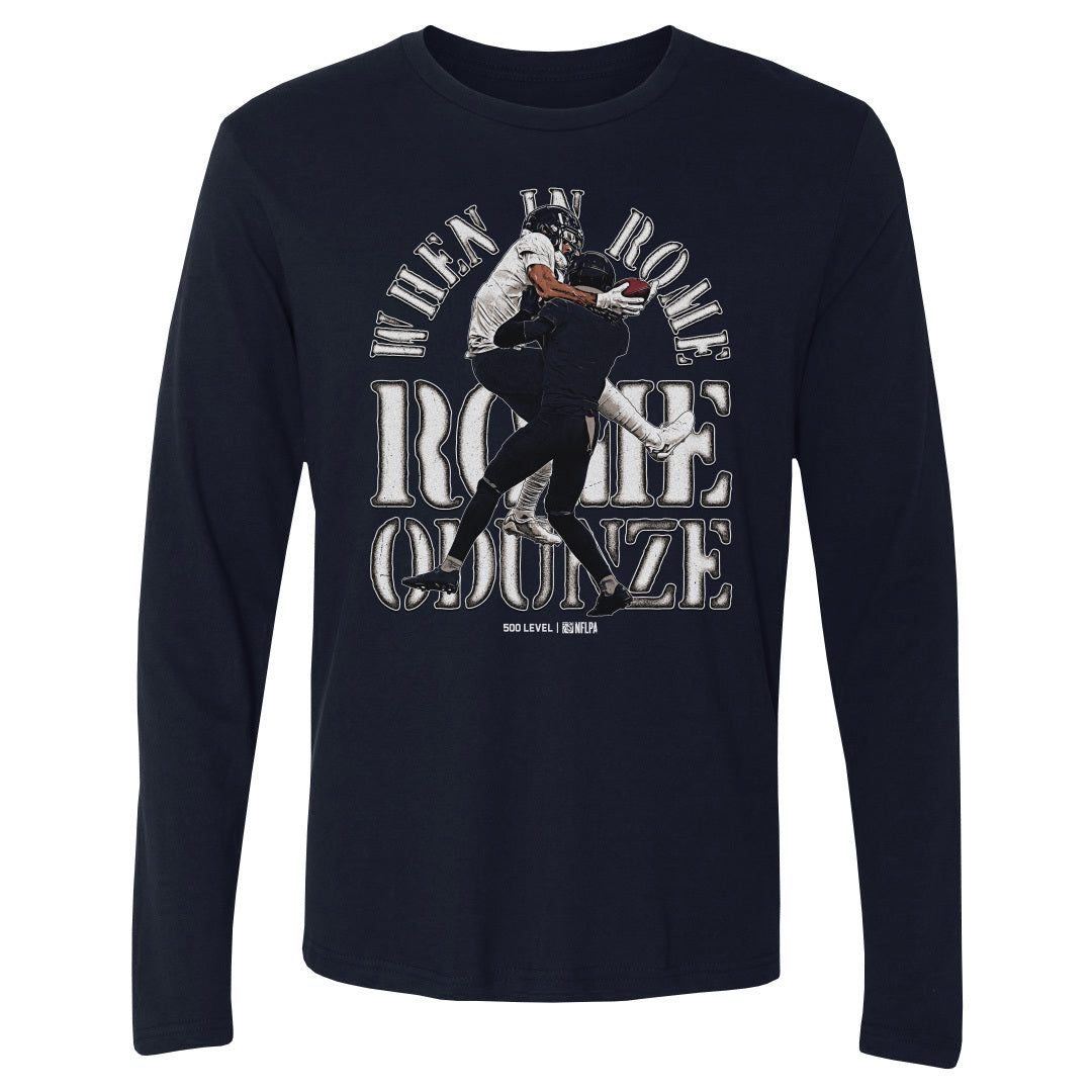 Rome Odunze Men's Long Sleeve T-Shirt | 500 LEVEL