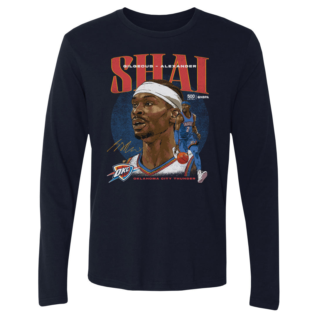 Shai Gilgeous-Alexander Men's Long Sleeve T-Shirt | 500 LEVEL