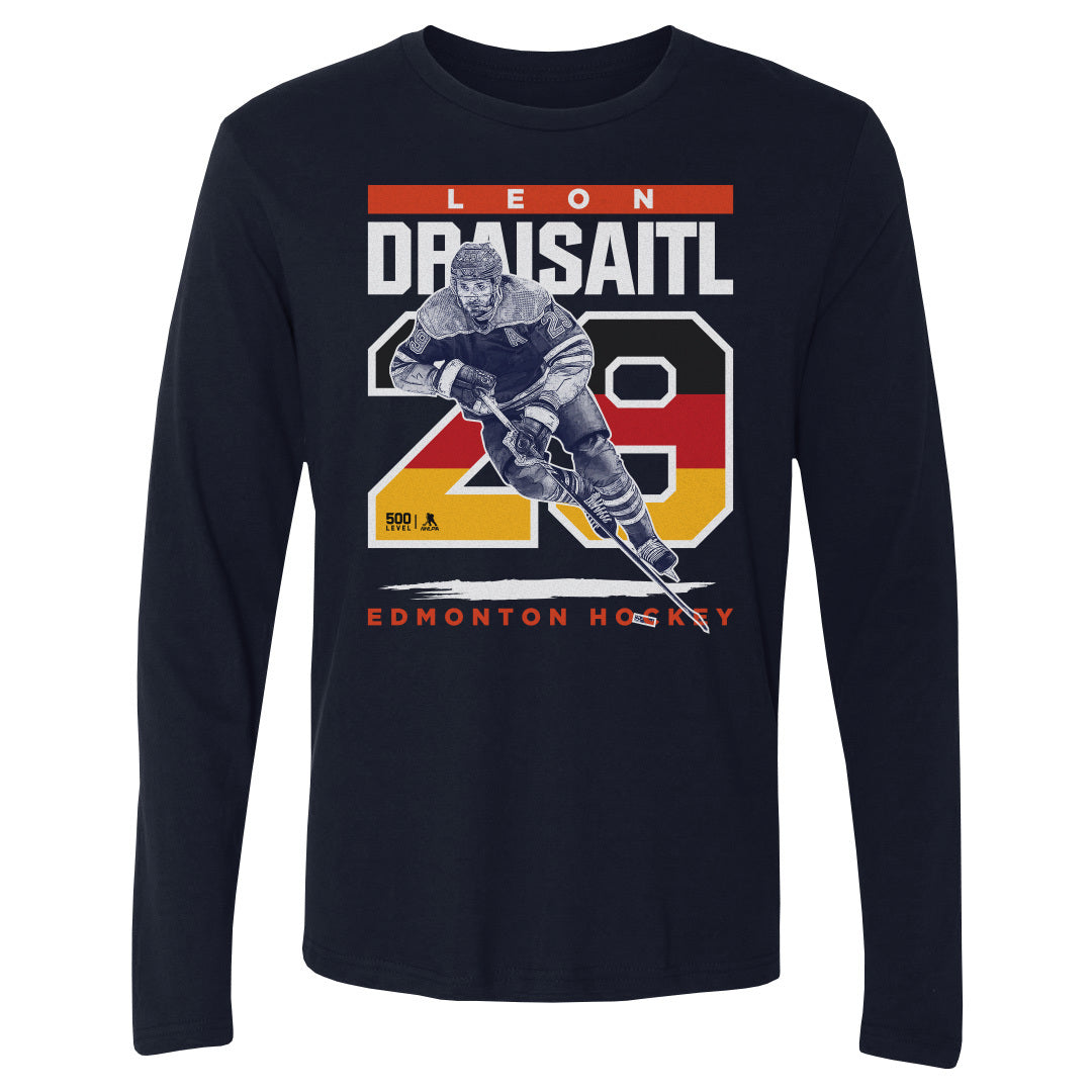 Leon Draisaitl Men's Long Sleeve T-Shirt | 500 LEVEL