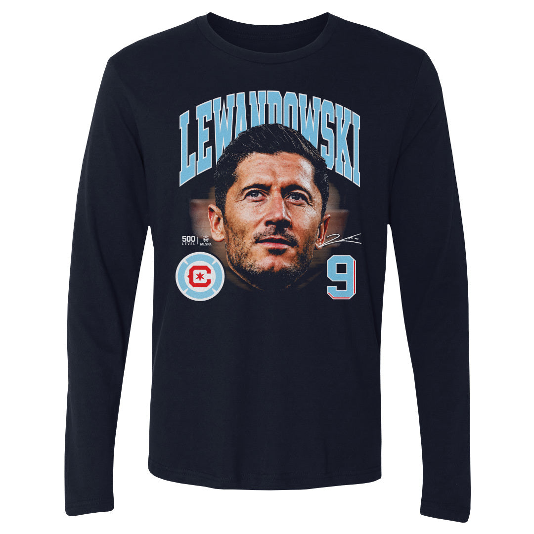 Robert Lewandowski Men's Long Sleeve T-Shirt | 500 LEVEL
