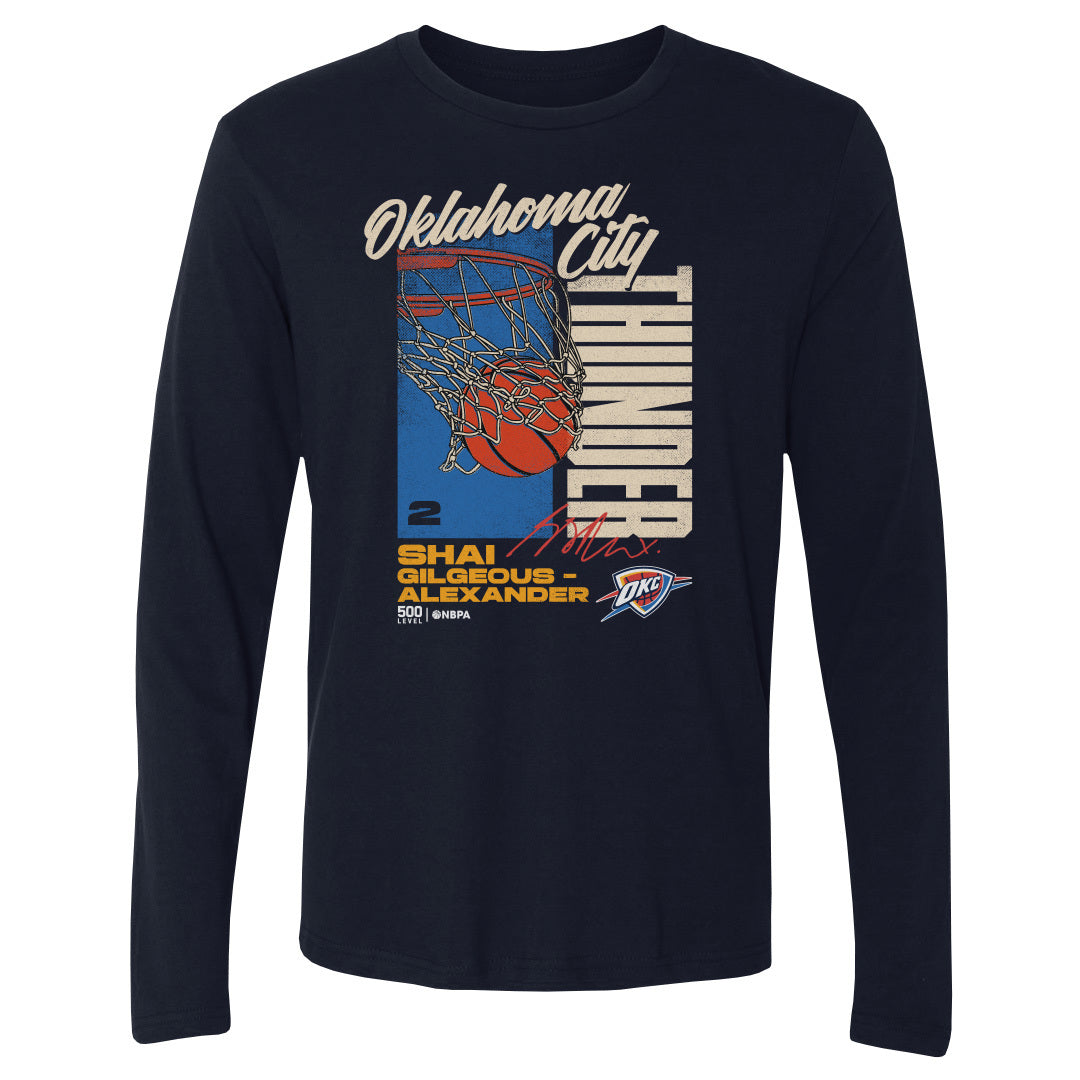 Shai Gilgeous-Alexander Men's Long Sleeve T-Shirt | 500 LEVEL