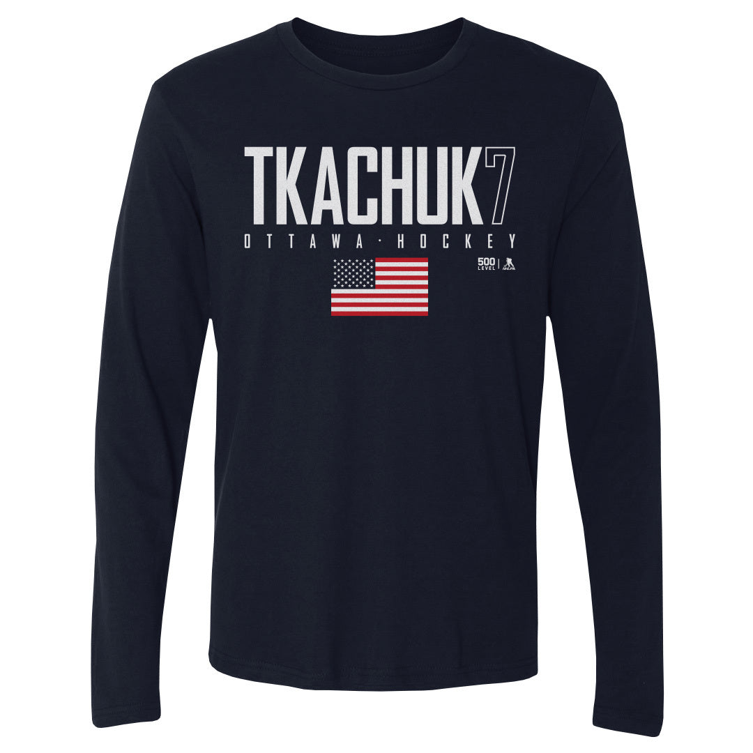 Brady Tkachuk Men's Long Sleeve T-Shirt | 500 LEVEL