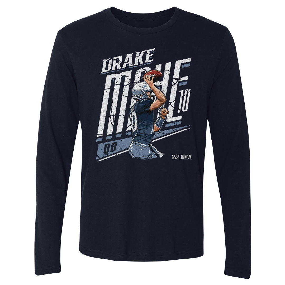 Drake Maye Men's Long Sleeve T-Shirt | 500 LEVEL