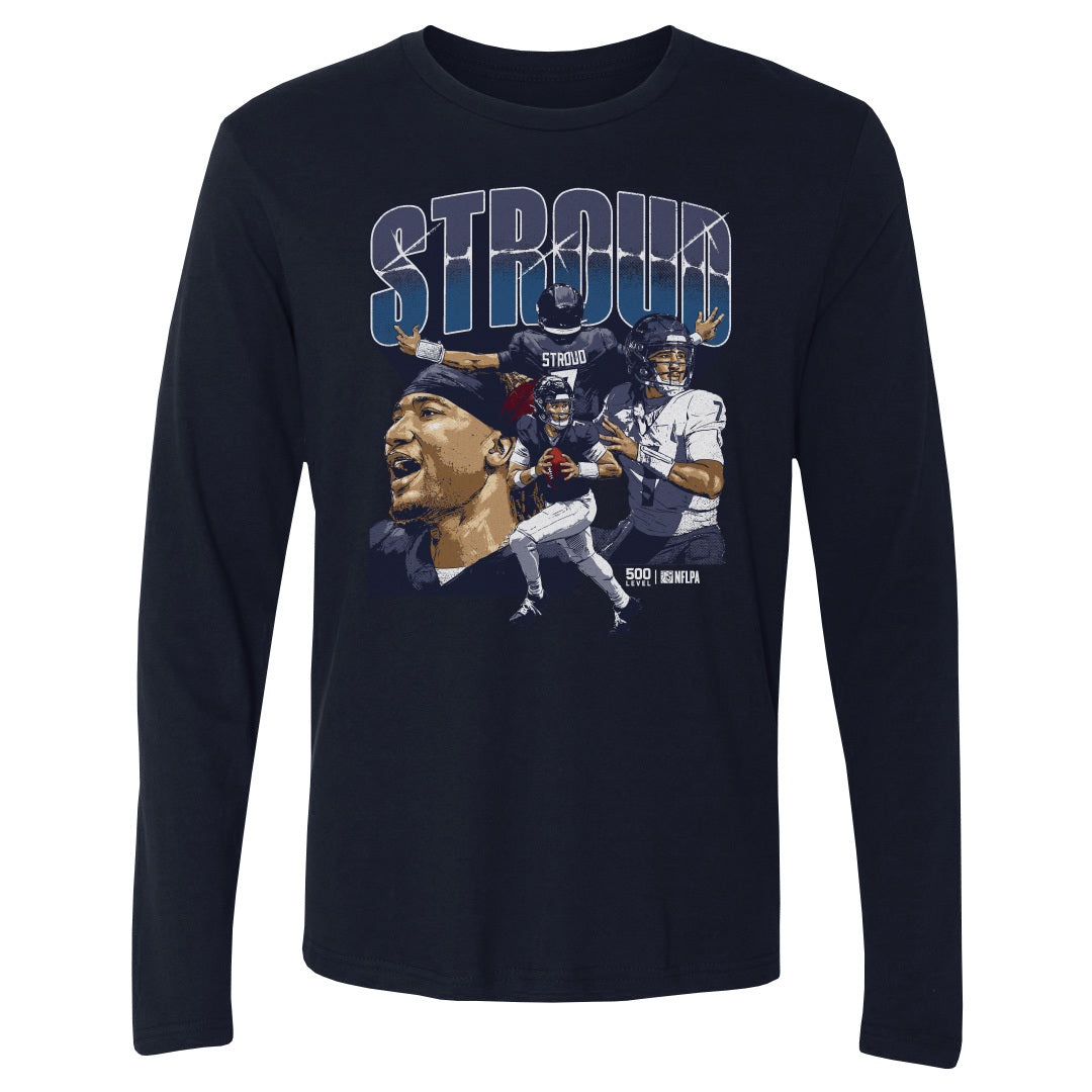 C.J. Stroud Men's Long Sleeve T-Shirt | 500 LEVEL