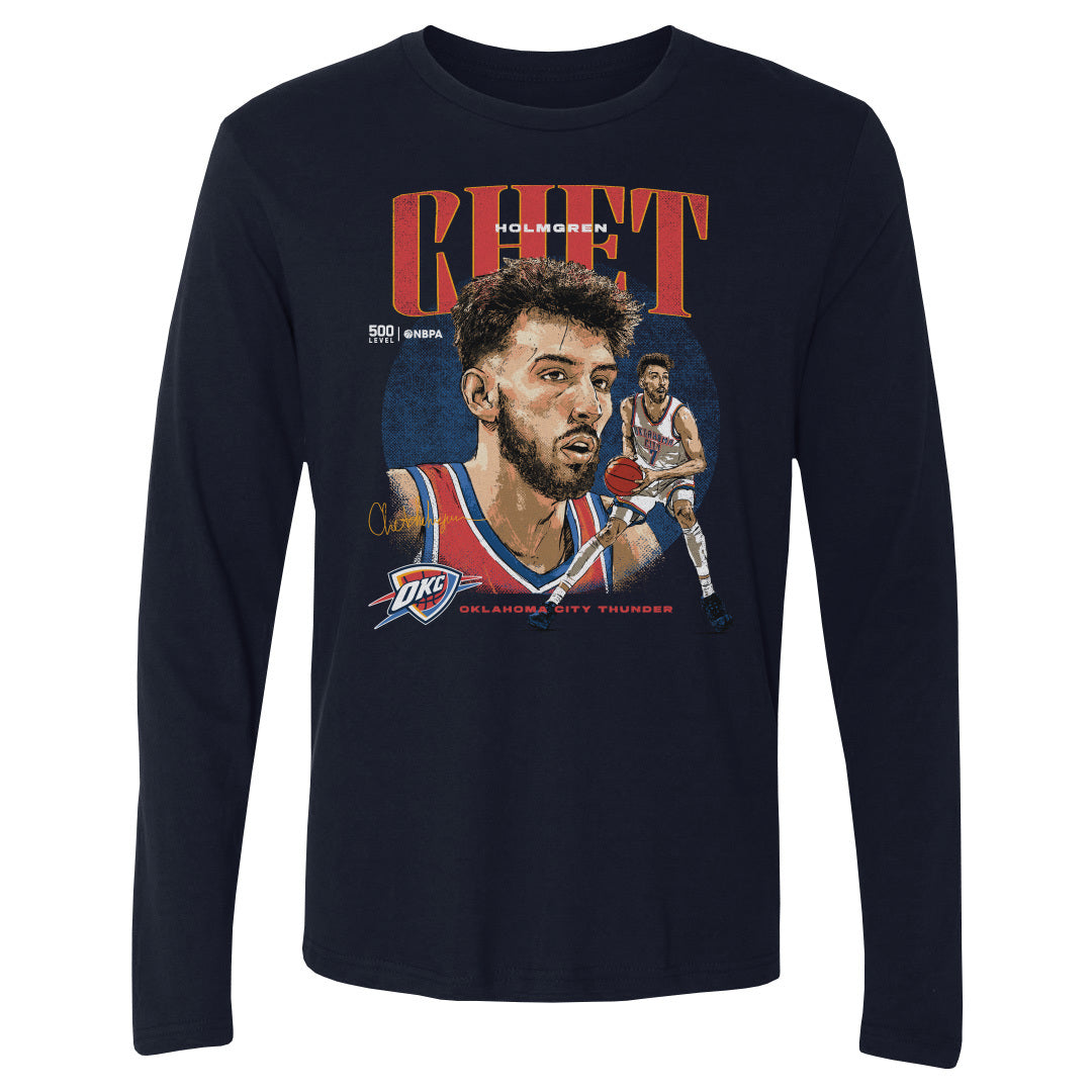 Chet Holmgren Men's Long Sleeve T-Shirt | 500 LEVEL
