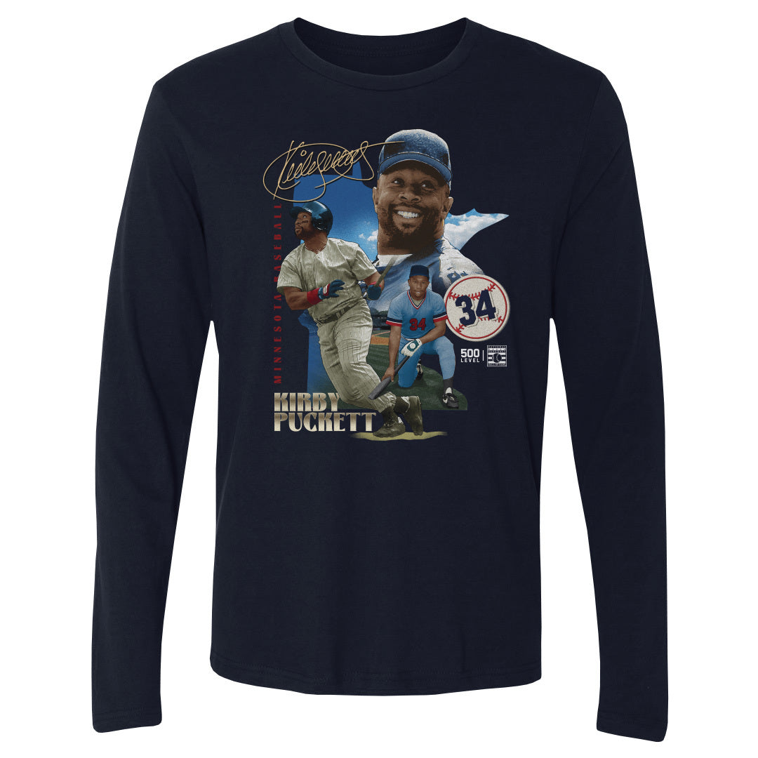 Kirby Puckett Men's Long Sleeve T-Shirt | 500 LEVEL