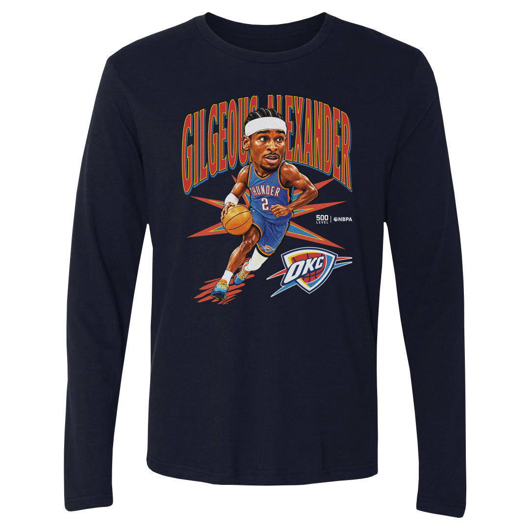 Shai Gilgeous-Alexander Men's Long Sleeve T-Shirt | 500 LEVEL