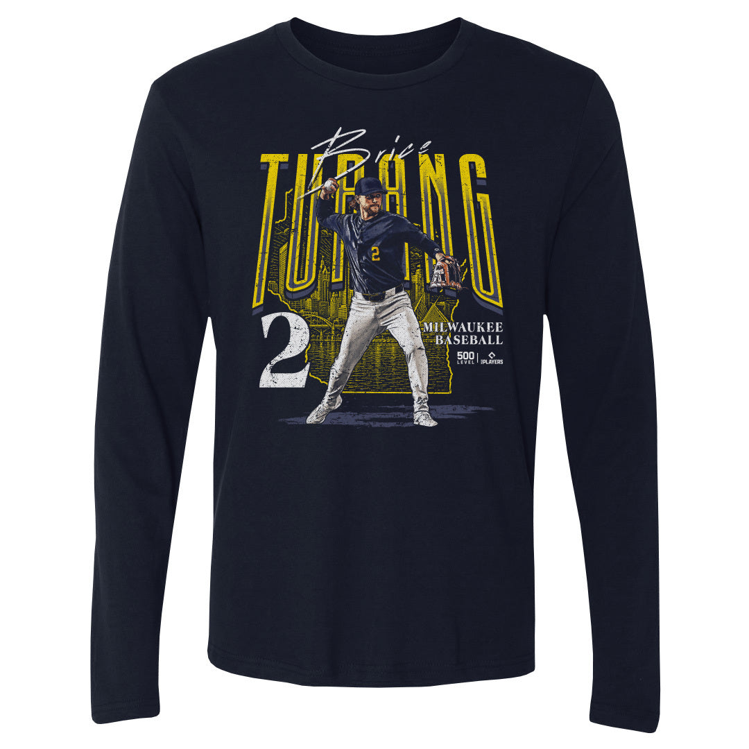 Brice Turang Men's Long Sleeve T-Shirt | 500 LEVEL