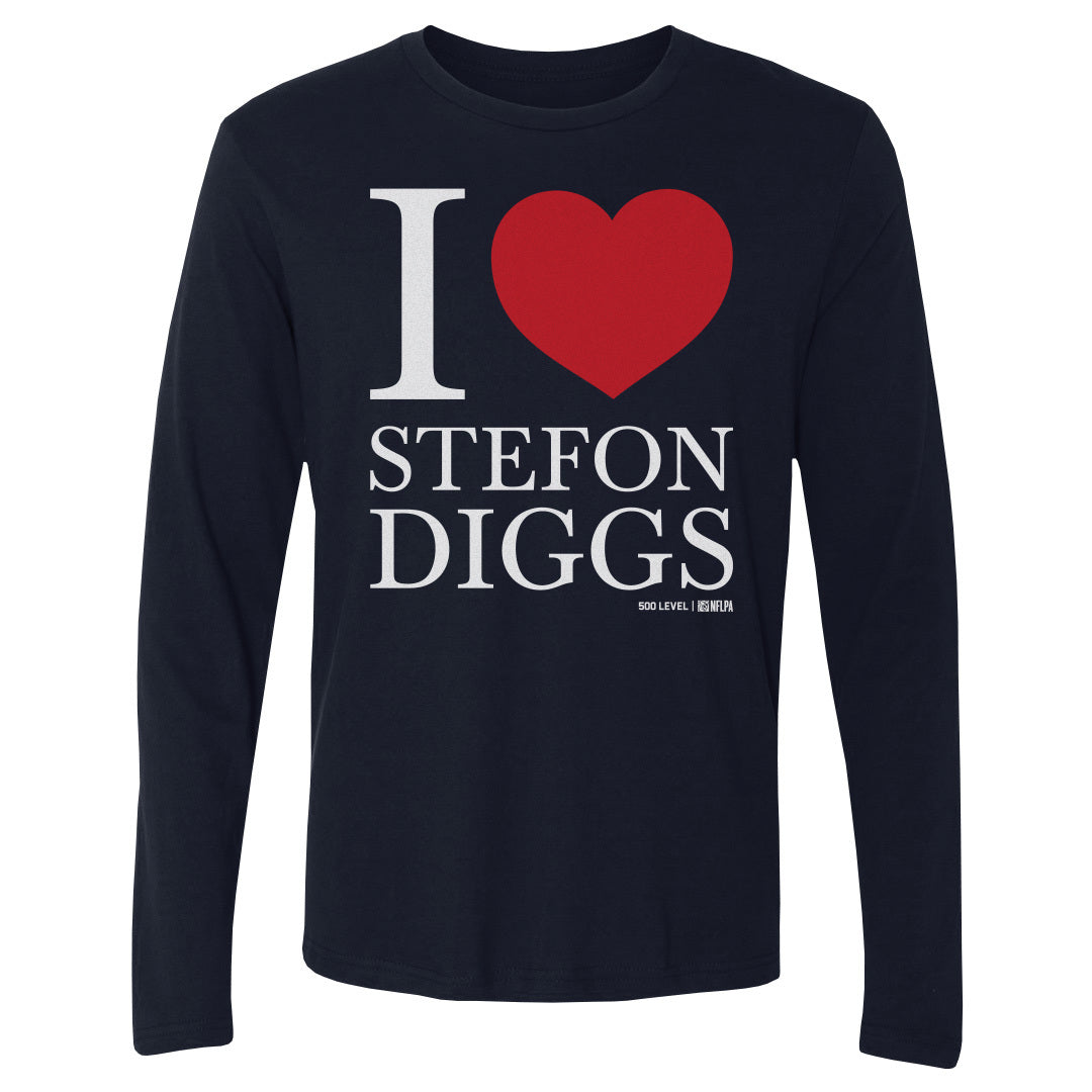 Stefon Diggs Men's Long Sleeve T-Shirt | 500 LEVEL