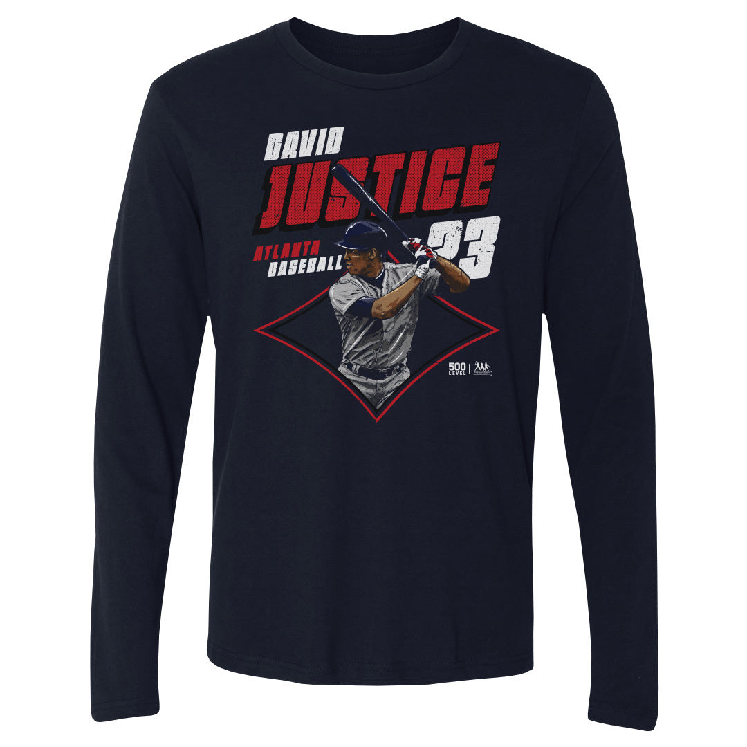 David Justice Men's Long Sleeve T-Shirt | 500 LEVEL