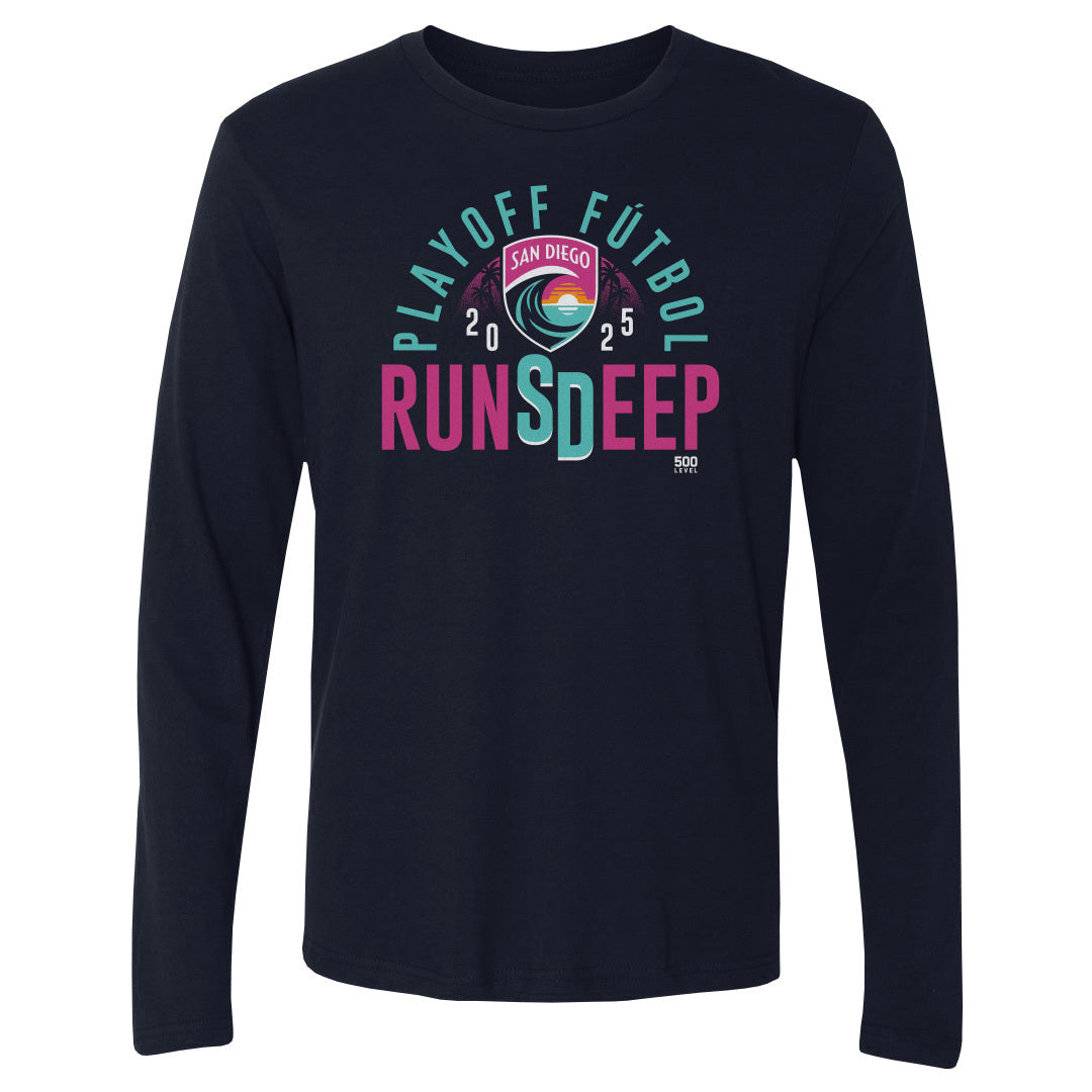 San Diego Wave FC Men's Long Sleeve T-Shirt | 500 LEVEL