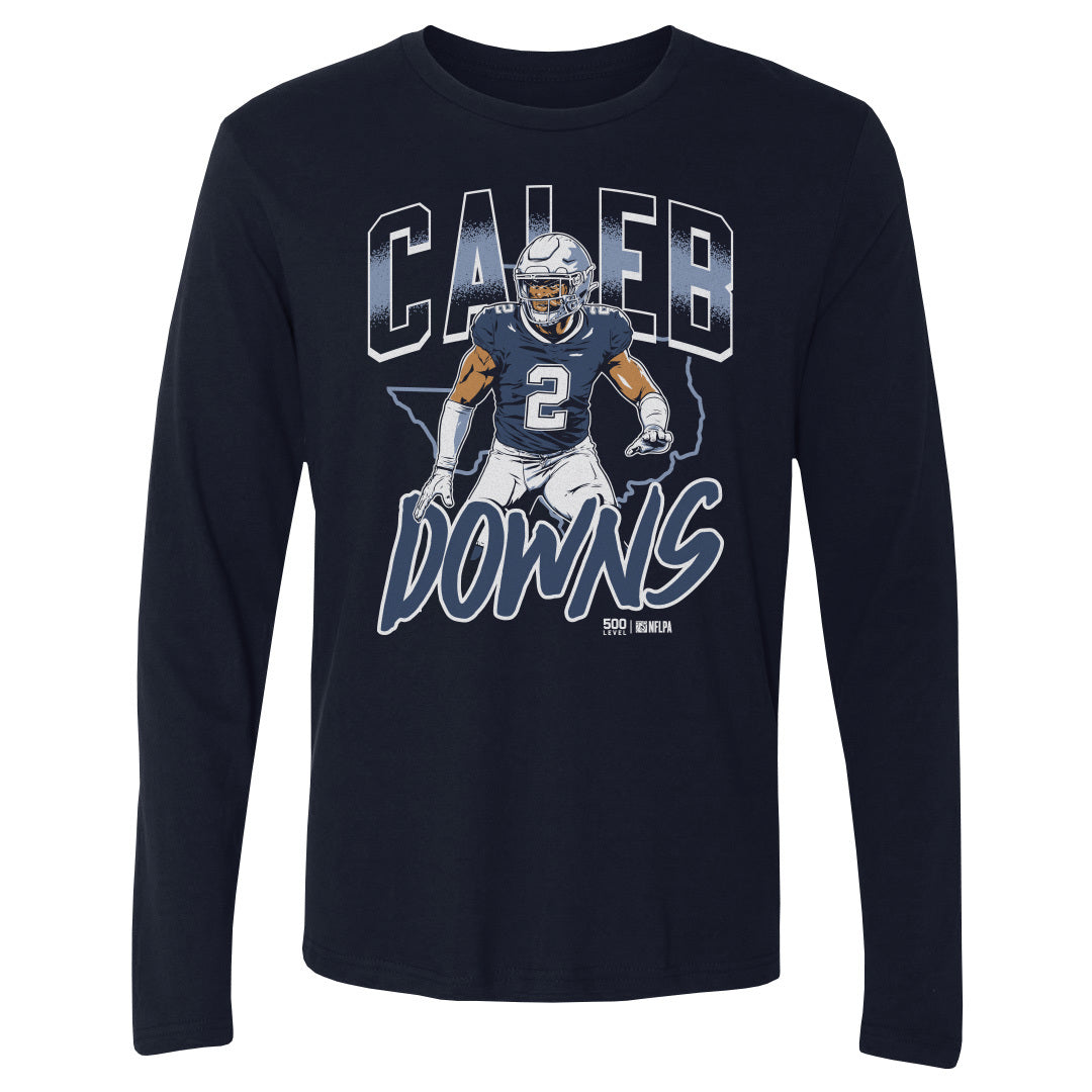 Caleb Downs Men's Long Sleeve T-Shirt | 500 LEVEL