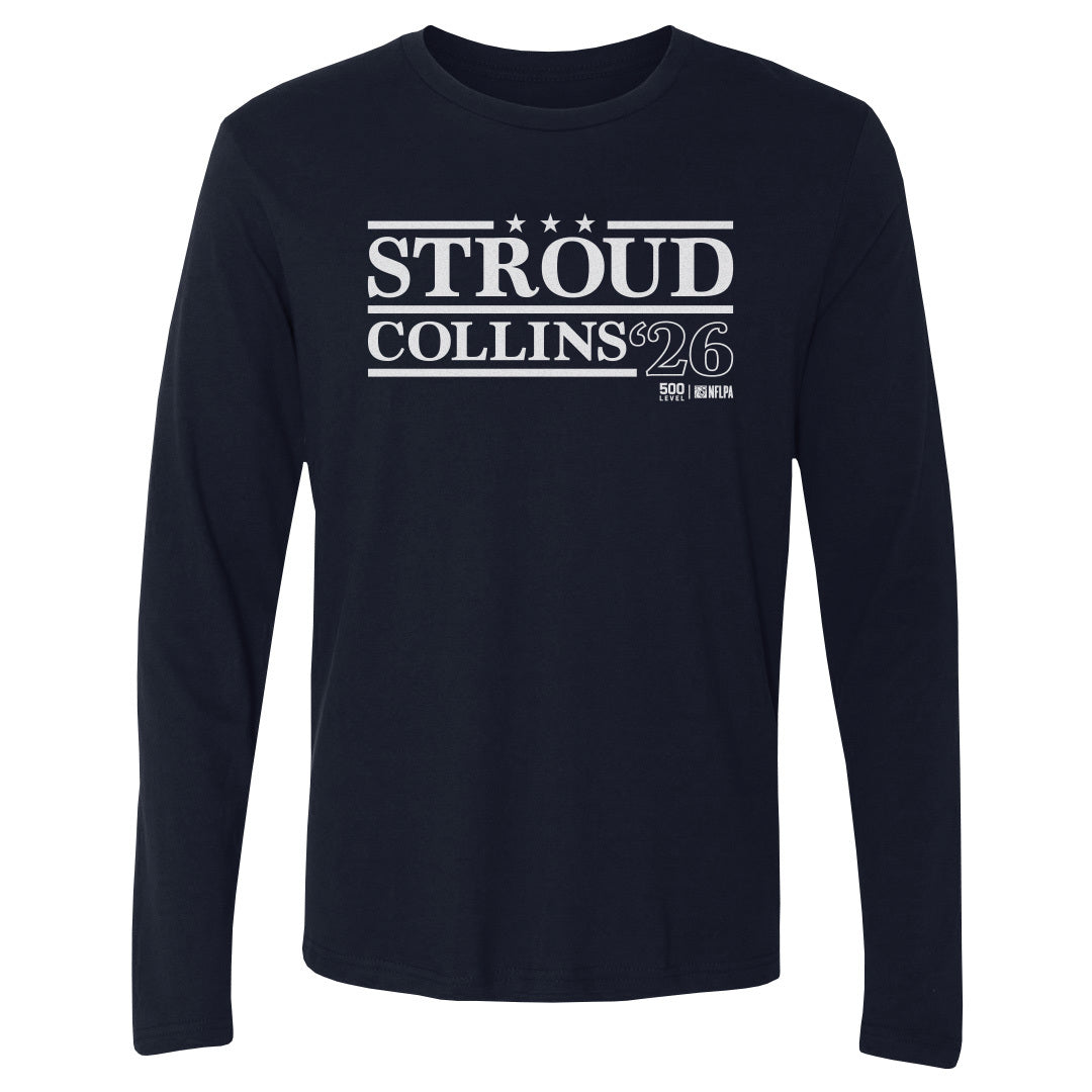C.J. Stroud Men's Long Sleeve T-Shirt | 500 LEVEL