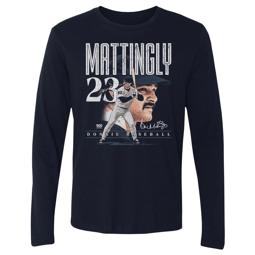 Don Mattingly Men's Long Sleeve T-Shirt | 500 LEVEL