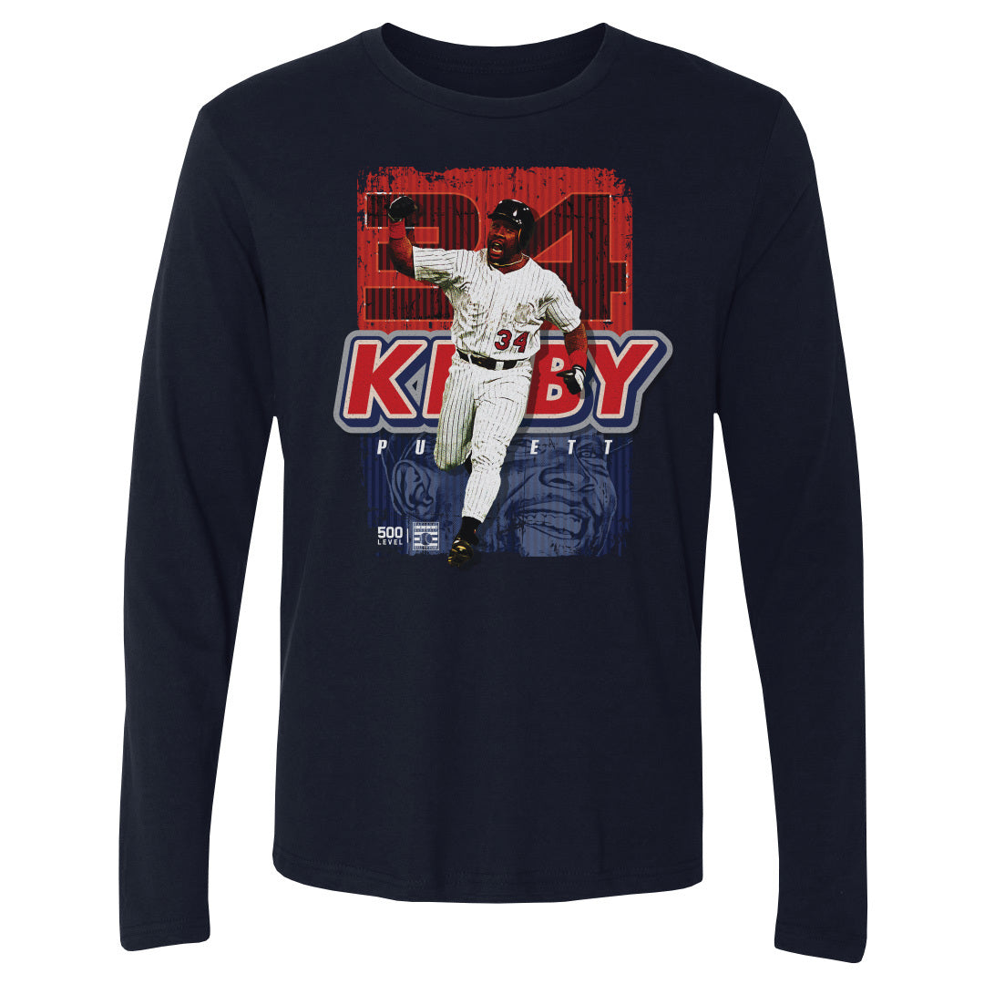 Kirby Puckett Men's Long Sleeve T-Shirt | 500 LEVEL
