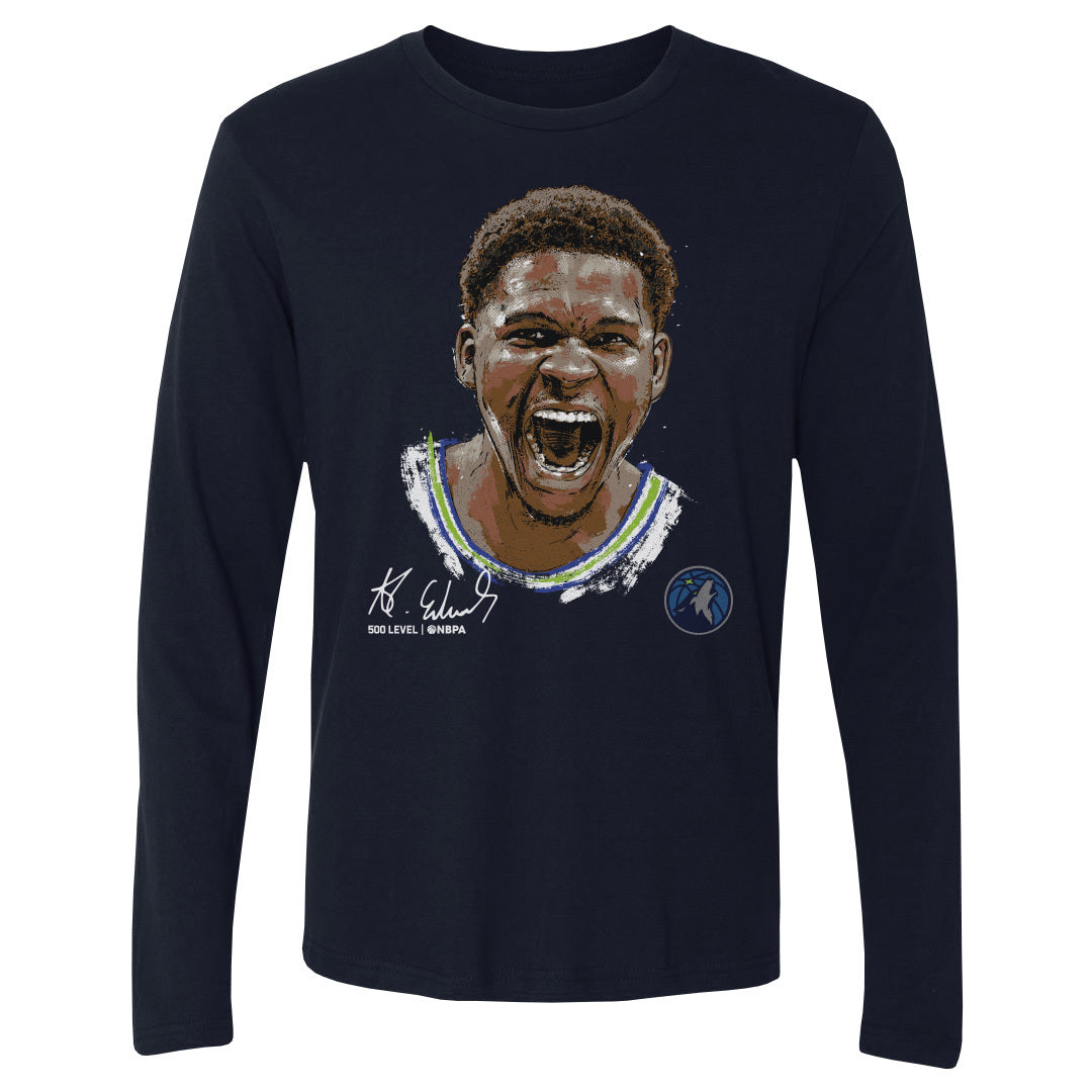 Anthony Edwards Men's Long Sleeve T-Shirt | 500 LEVEL